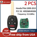 4 Button 313.8Mhz for Honda Pilot 2009-2015 FCC ID: KR55WK49308